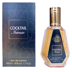 Eau de Parfum Fragrance World Cocktail Intense Unisexe 50ml - Parfum envoûtant et sophistiqué pour tous