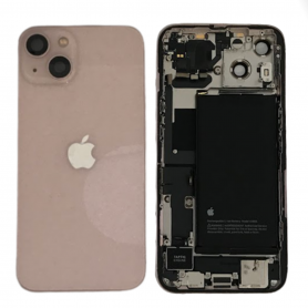 Achetez Châssis Complet iPhone 13 Rose avec Connecteur de Charge et Batterie - Grade AB Original Remonté
