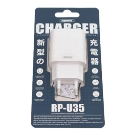Adaptateur Secteur Remax RP-U35 - Double USB 10.5W pour Recharge Rapide et Fiable