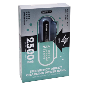 Power Bank 2500mAh USB-C REMAX RPP-576 Capsule Bleu - Charge Rapide et Design Élégant