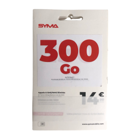 Carte SIM Syma 5G - Appels Illimités + 300 Go Internet Sans Engagement