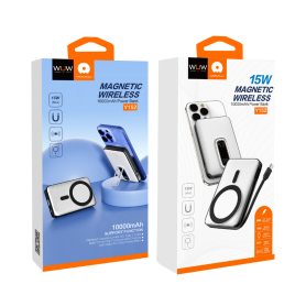 Achetez Power Bank 10000mAh - Recharge Rapide 15W + USB C 20W Blanc WUW Y152