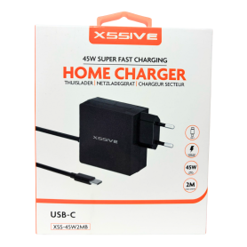 Chargeur Ordinateur USB-C 45W XSSIVE XSS-45W2MB - Puissance et Efficacité pour Votre Portable