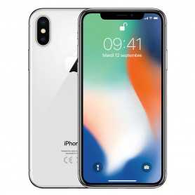iPhone X 64Go Argent Grade AB - Batterie Neuve + Boîte et Accessoires Rabattus Prix