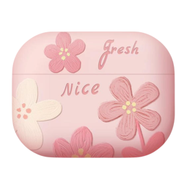 Coque de Protection AirPods en Silicone avec Design Fleur - Élégance et Protection Assurées