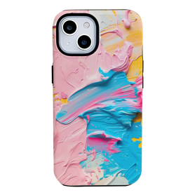 Coque de Protection en Silicone Peinture à l'Huile pour iPhone - Élégance et Sécurité Assurées