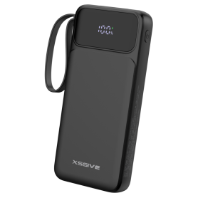 Power Bank 10000mAh XSSIVE XSS-PB47 - 4 Câbles USB - Noir | Charge Rapide Portable