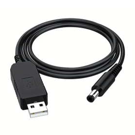 Câble d'Alimentation USB vers 12V DC 2,1 x 5,5 mm 0,088m - Performance et Fiabilité pour Vos Appareils