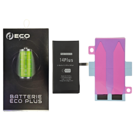 Batterie iPhone 14 Plus 3.82V/3500mAh + Adhésifs - ECO Plus 120% Plus Durable