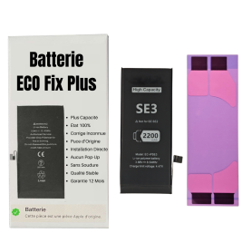 Batterie iPhone SE 2022 (SE3) (ECO Fix Plus) 130% Plus Durable - Aucun Pop-up / État 100%