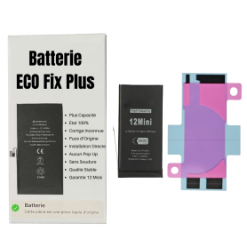 Batterie iPhone 12 mini (ECO Fix Plus) 130% Plus Durable - Aucun Pop-up / État 100%