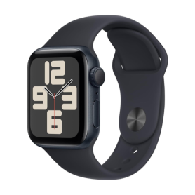 Montre Connectée Apple Watch SE GPS 44mm Minuit Aluminium - Grade A avec Boîte et Chargeur