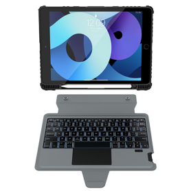 Coque de Protection Clavier pour iPad - Bumper Combo Rétroéclairé Noir - Optimisez votre Expérience d'Utilisation