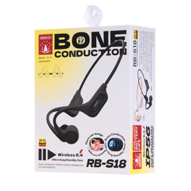 Casque Audio, Oreillettes - Écouteurs de Sport sans Fil Conduction Osseuse Remax RB-S18 - Noir, prix de gros.