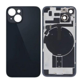 Vitre arrière, Dos - Vitre arrière iPhone 14 Plus Noir Avec MagSafe (Grand trou) Sans Logo, prix de gros.