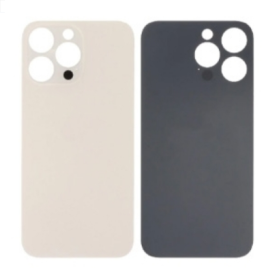 Dos, Couvercle - Vitre Arrière iPhone 14 Pro Max Titane Or Avec MagSafe (Grand trou) Sans Logo, prix de gros.