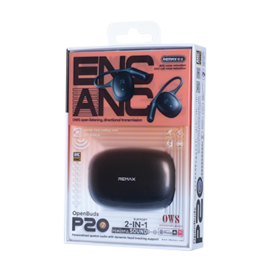 Écouteurs, Casques - Écouteurs Sans Fil Remax OWS OpenBuds P20 - Noir, prix de gros.