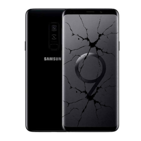 Smartphone, Téléphone, Écran, Vitre arrière - Samsung Galaxy S9 Plus 64 Go - Noir (Ecran + Vitre Arr HS), prix de gros.