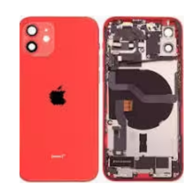 Coque, Boîtier, Cadre - Châssis Complet iPhone 12 Rouge - Connecteur de Charge sans Batterie (Origine Demonté) Grade B, prix de 