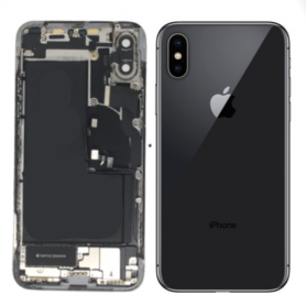 Châssis, Cadre arrière - Châssis Complet iPhone X Noir - Connecteur de Charge + Sans Batterie (Origine Demonté) Grade B, prix de