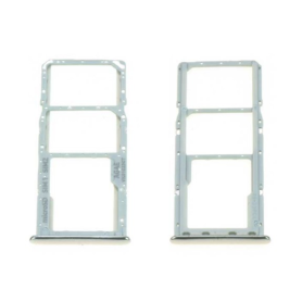 Adaptateur, Porte-carte - Tiroir SIM Samsung Galaxy A71 4G (A715) Argent, prix de gros.