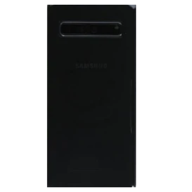 Dos, Couverture - Vitre arrière Samsung Galaxy S10 Sans Lentille Noir (Original Démontée) - Grade B, prix de gros.