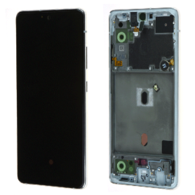 Écran, Display - Ecran Samsung Galaxy A51 5G (A516) Blanc + Châssis (Original Reconditionné), prix de gros.