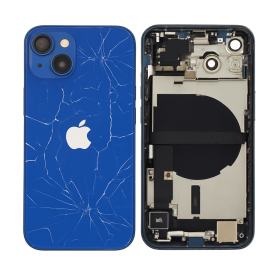 Carcasse, Boîtier - Châssis iPhone 13 mini Bleu sans Batterie - (Origine Demonté) - Cassé, prix de gros.