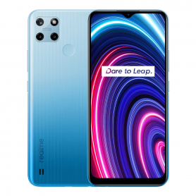 Smartphone, Téléphone - Realme C25Y 4+64 Go Bleu - Grade AB avec Accessoires, prix de gros.