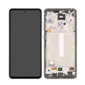 Écran, Display - Ecran Samsung Galaxy A52 4G/5G (A525F/A526B) Blanc + Châssis (Original Reconditionné), prix de gros.