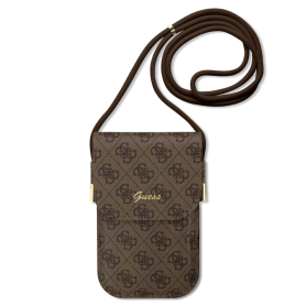 Étui, Housse - Pochette pour téléphone portable 4G Cord Script Guess GUOWBP4SNSW – Marron, prix de gros.