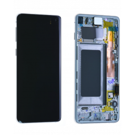 Écran Samsung Galaxy S10 (G973F) Noir Prisme + Châssis (Service Pack)