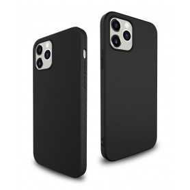 Coque de protection pour iPhone 6/6S/7/8/X/Plus Antidérapant Givré Ultra-mince Couleur Unie Noire TPU Soft Shell