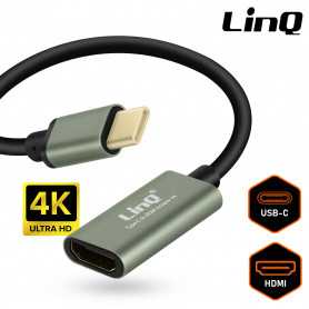 Câble LinQ HD7393 Type-C vers HDMI 4K 17cm - Connectez vos appareils en haute définition