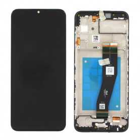 Ecran Samsung Galaxy A03s (A037F) Noir + Châssis (Service Pack) Non EU - 21232A