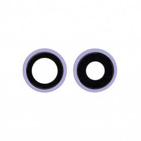 Contour / Vitre cache caméra arrière iPhone 12 / 12 Mini Mauve (à souder)