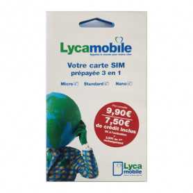 "Obtenez une Carte SIM Prépayée Lyca mobile avec 7,5€ de Crédit