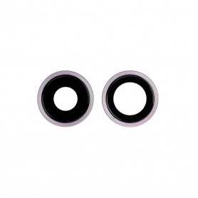 Contour / Vitre cache caméra arrière iPhone 11 Mauve (à souder)