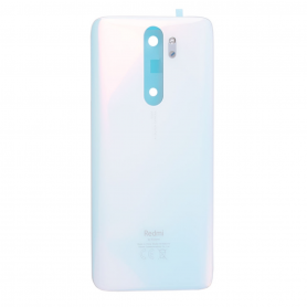 Vitre arrière Xiaomi Redmi Note 8 Pro Blanc Perle + Adhesif (Sans Logo)