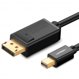 Câble Mini DisplayPort vers DisplayPort UGREEN - Transmettez vos contenus en haute qualité sur un écran externe - Longueur de 1.