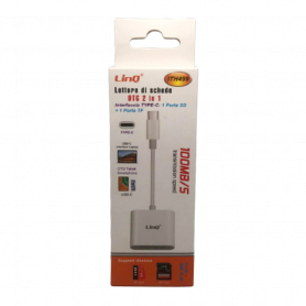 Lecteur de cartes Micro-SD/TF 2 en 1 USB-C LinQ ITH499