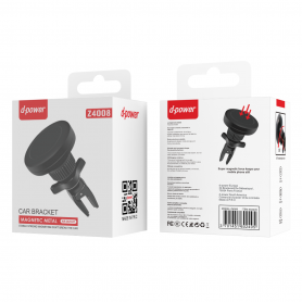 Support Téléphone Voiture Magnétique - D-power Z4008 Noir | Sécurité et Confort en Conduite
