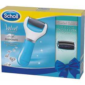 Pédicure professionnelle Scholl Velvet Smooth édition limitée avec tête exfoliante en cristaux de diamant(Reconditionné)