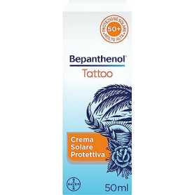 Crème solaire Bepanthenol pour tatouages SPF 50+ - Protection UV - 50 ml(Reconditionné)