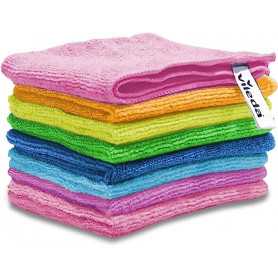Lot 8 lavettes microfibres Vileda Colors (Reconditionné)