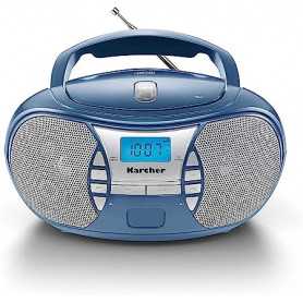 Radio CD portable Karcher RR 5025-C bleu(Reconditionné)