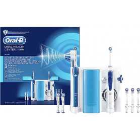 Kit Oral-B Pro 2000+ Oxyjet pour brosse à dents électrique rechargeable (blanc/bleu)(Reconditionné)