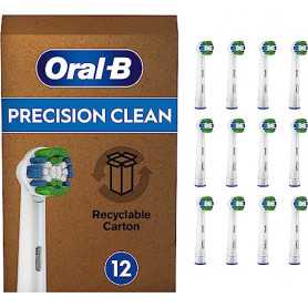 Pack de 12 têtes de brosse à dents électrique Oral-B Precision Clean avec technologie CleanMaximiser(Reconditionné)