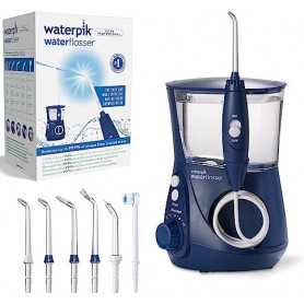 Hydropulseur Ultra Professional Waterpik avec 7 Embouts et 10 Niveaux de Pression - Bleu (WP-663EU)(Reconditionné)