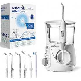 Hydropulseur Ultra Professional Waterpik avec 7 Embouts et 10 Niveaux de Pression (Blanc)(Reconditionné)